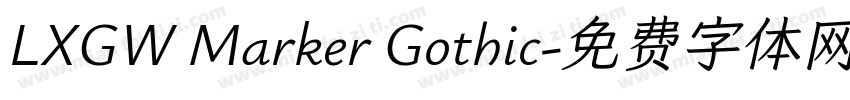 LXGW Marker Gothic字体转换